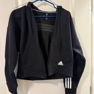 Adidas women’s cropped jacket small